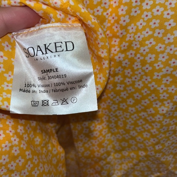 Soaked In Luxury Yellow Floral Sun Dress - Picture 4 of 4